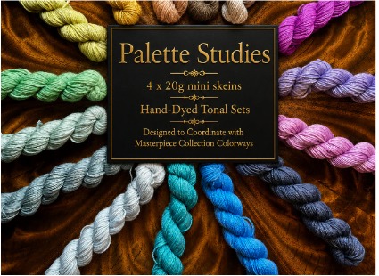 Palette Studies mini skein tonal sets